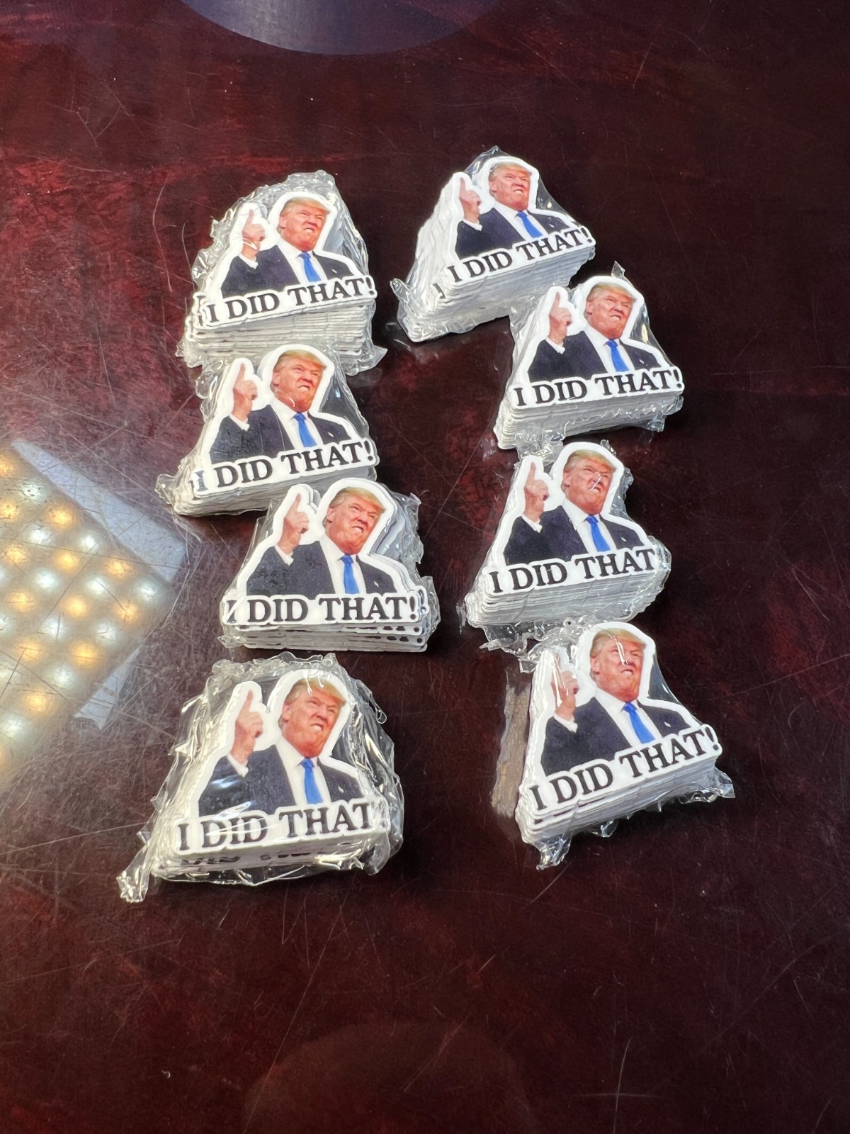 Trump Sticker I DID THAT Gas Pump Waterproof Vinyl Sticker NEW 1×1″ 10/25/50/100
