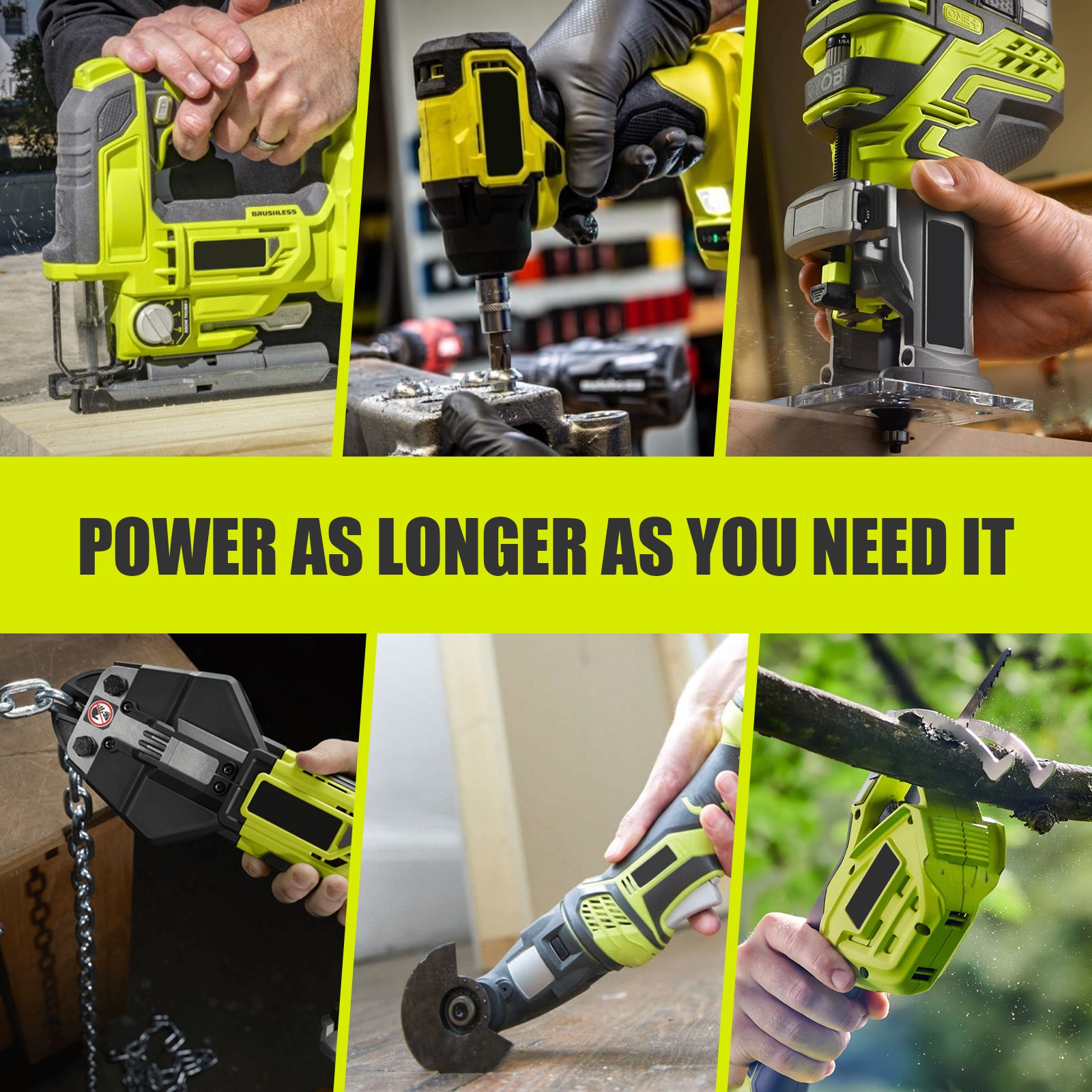 2PACK For Ryobi 18V P108 Lithium-ion Battery 8Ah 8000MAH Cordless Tools battery
