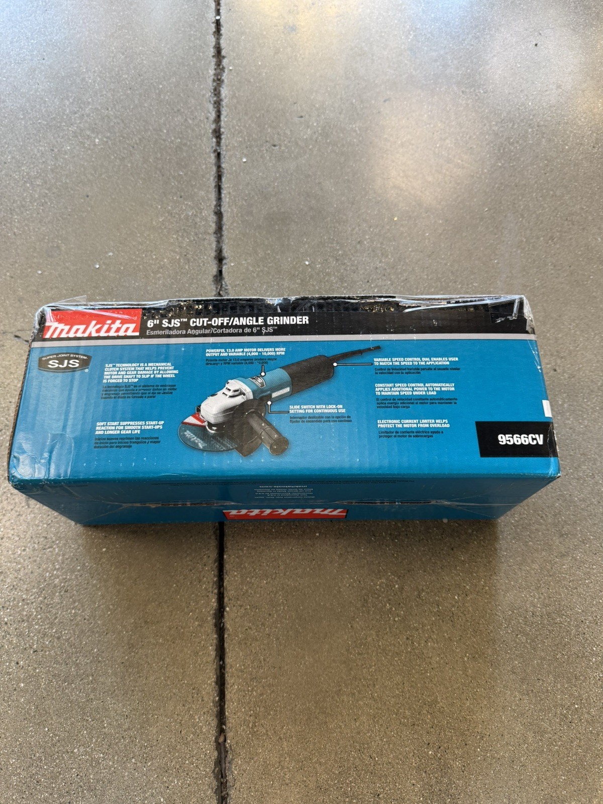 Makita 9566CV 6-in. 13 Amp SJS High Power Corded Cut Off/Angle Grinder