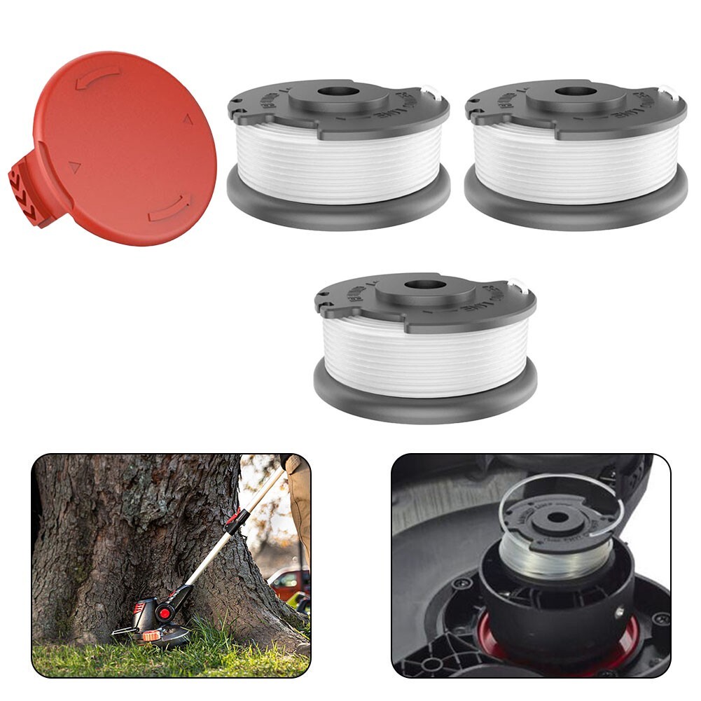 For Hyper Tough Spool Trimmer Line+Cap Cover HT19-401-003-06 & HT19-401-003-07