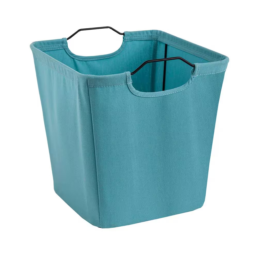 10.5 In. W X 11 In. H X 10.5 In. D Aqua Wire Framed Fabric Drawer