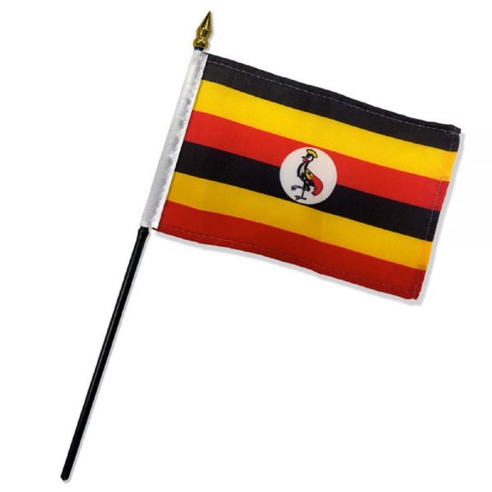 “4×6” Uganda Flag / Uganda Flag / Uganda Stick Flag 100D