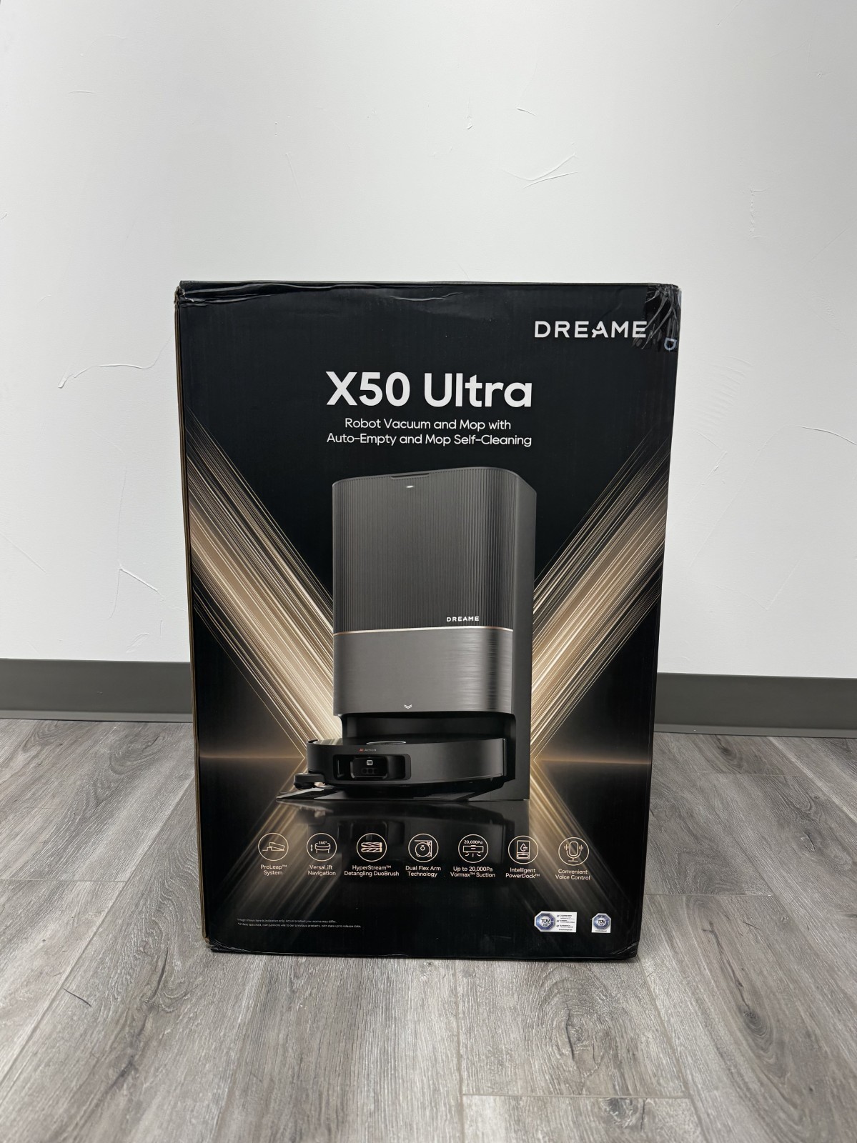 DREAME X50 Ultra Black Robot Vacuum – Mop 20000Pa – Robotic Retractable legs