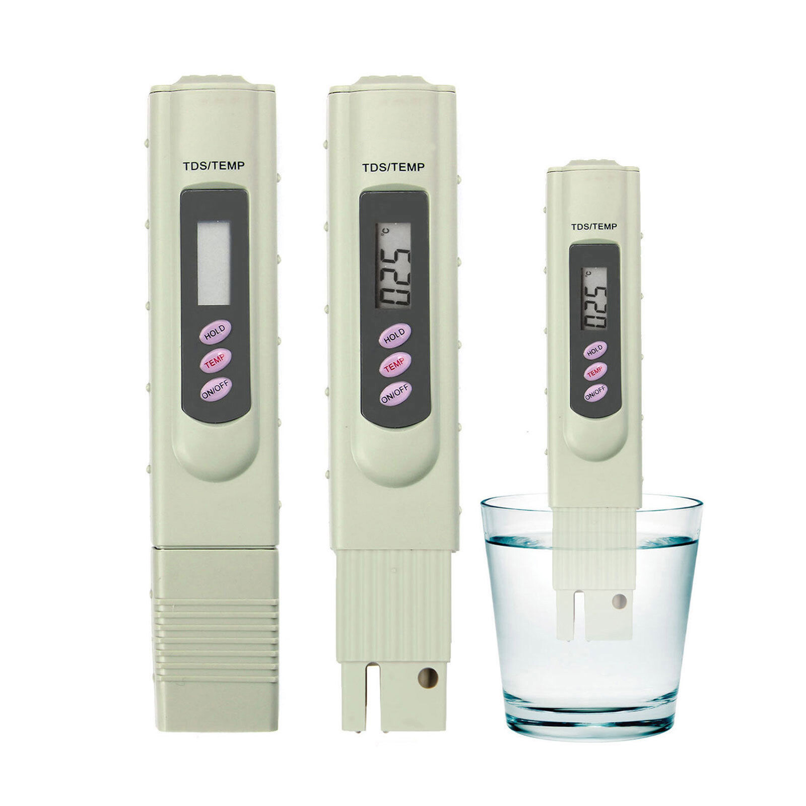 Handheld Water Quality Hardness Purity Digital LCD Meter 0-9990 PPM TDS TDS-3