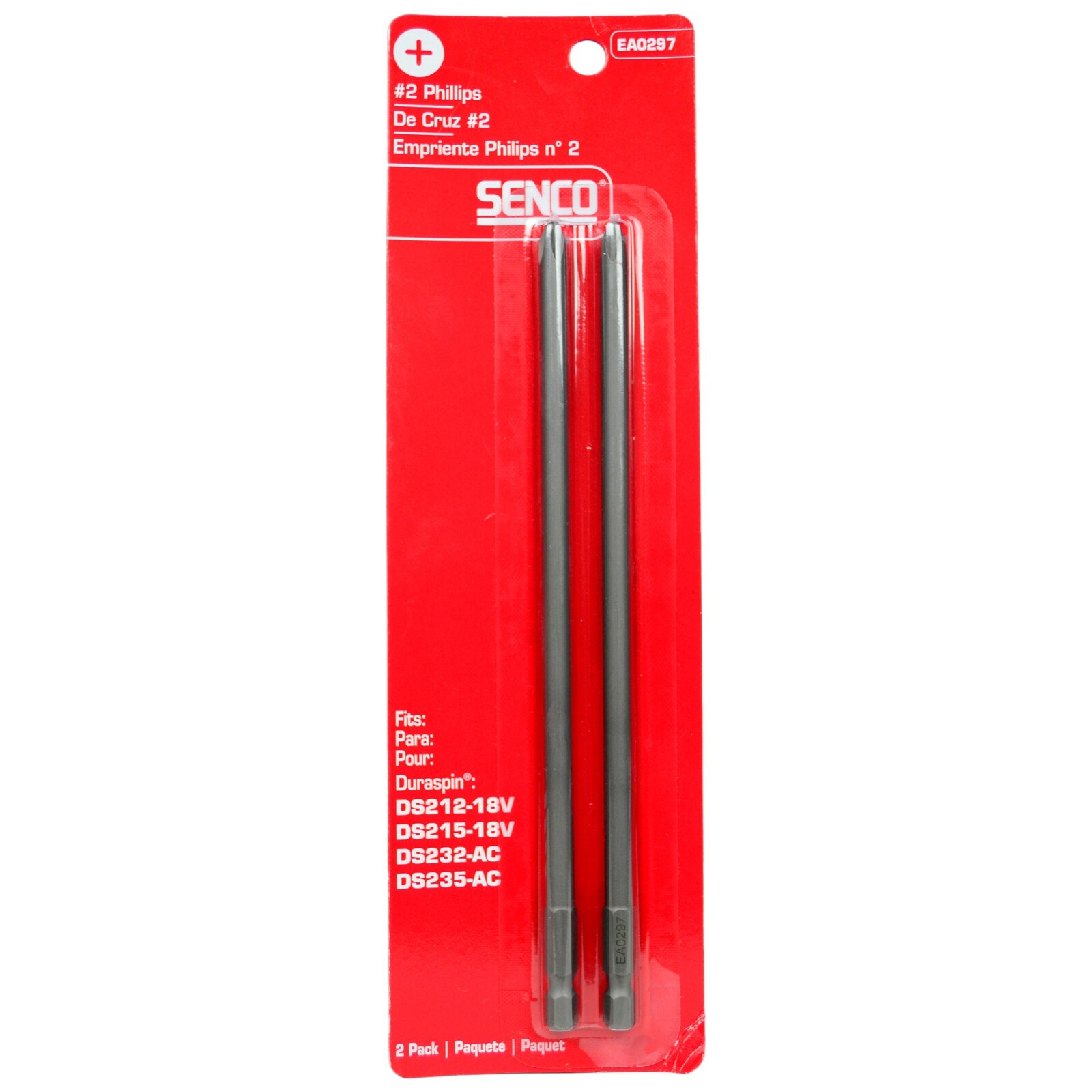 Senco EA0297 DuraSpin #2 Phillips Bit Pack of 2 Bits for DS212 DS215 DS235 DS232