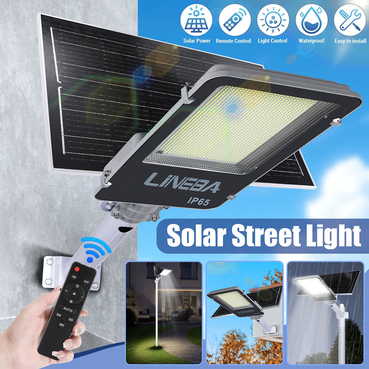 8800W 999990000LM Lamparas Luz Solares Luces Para Exterior Patio Sensor De light