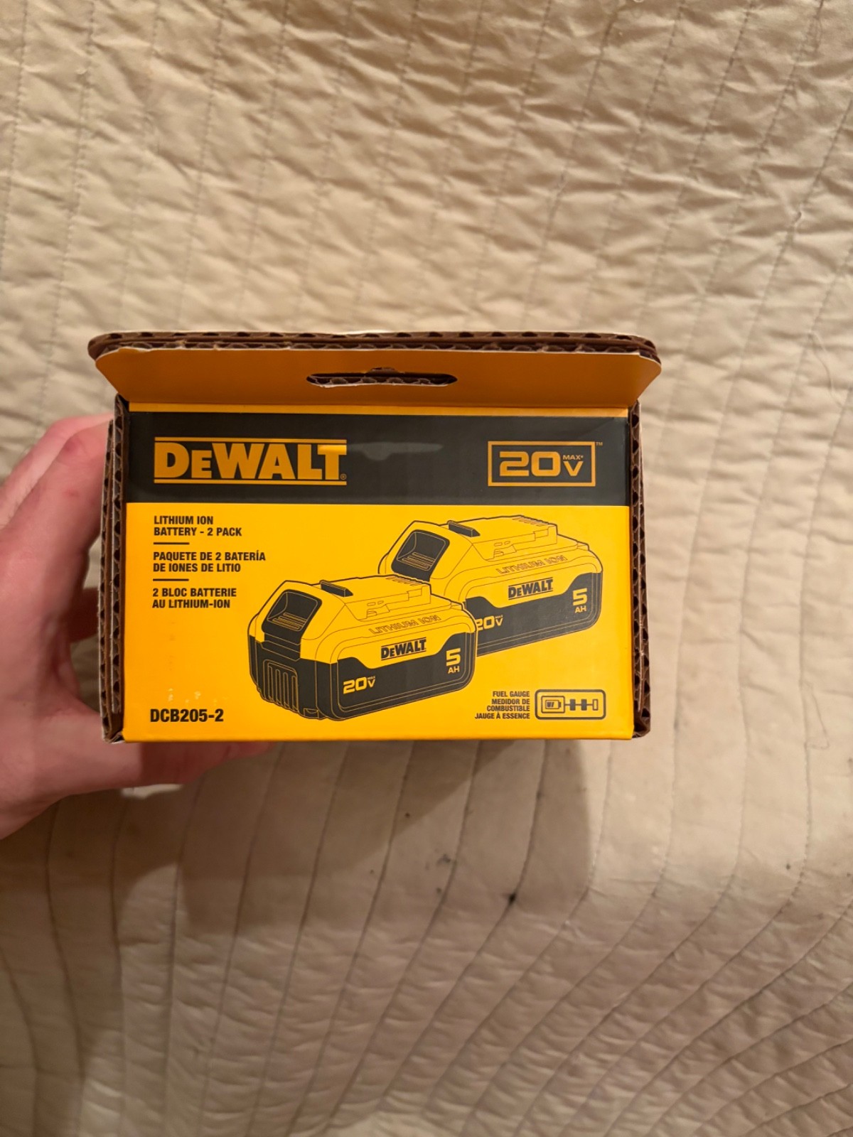 DEWALT DCB205-2 20V MAX Premium Lithium-Ion 5.0Ah Battery Pk 2 Pack 2025 Date