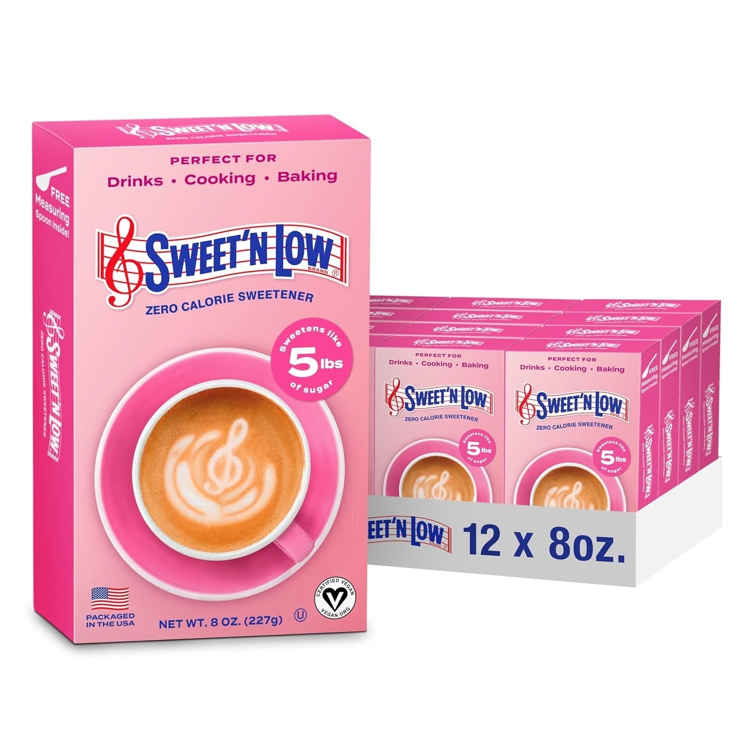 Sweet’N Low Zero Calorie Bulk Sweetener 8 oz. Box 12 Pack Granulated Sugar Su…