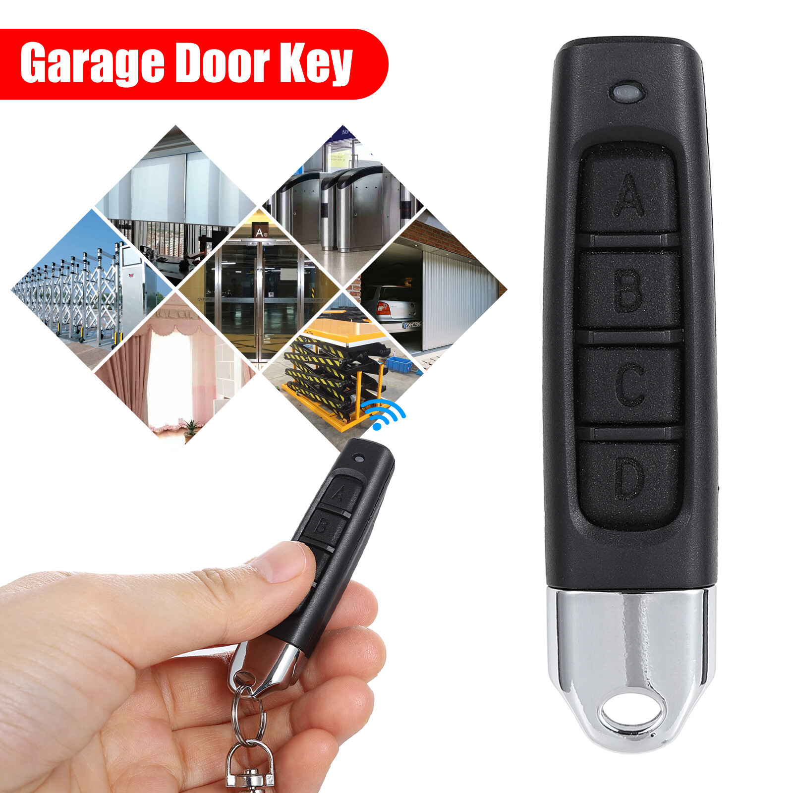 4-in 1 Wireless Remote Control Duplicator 433MHz Remote Control Key Clone Copy