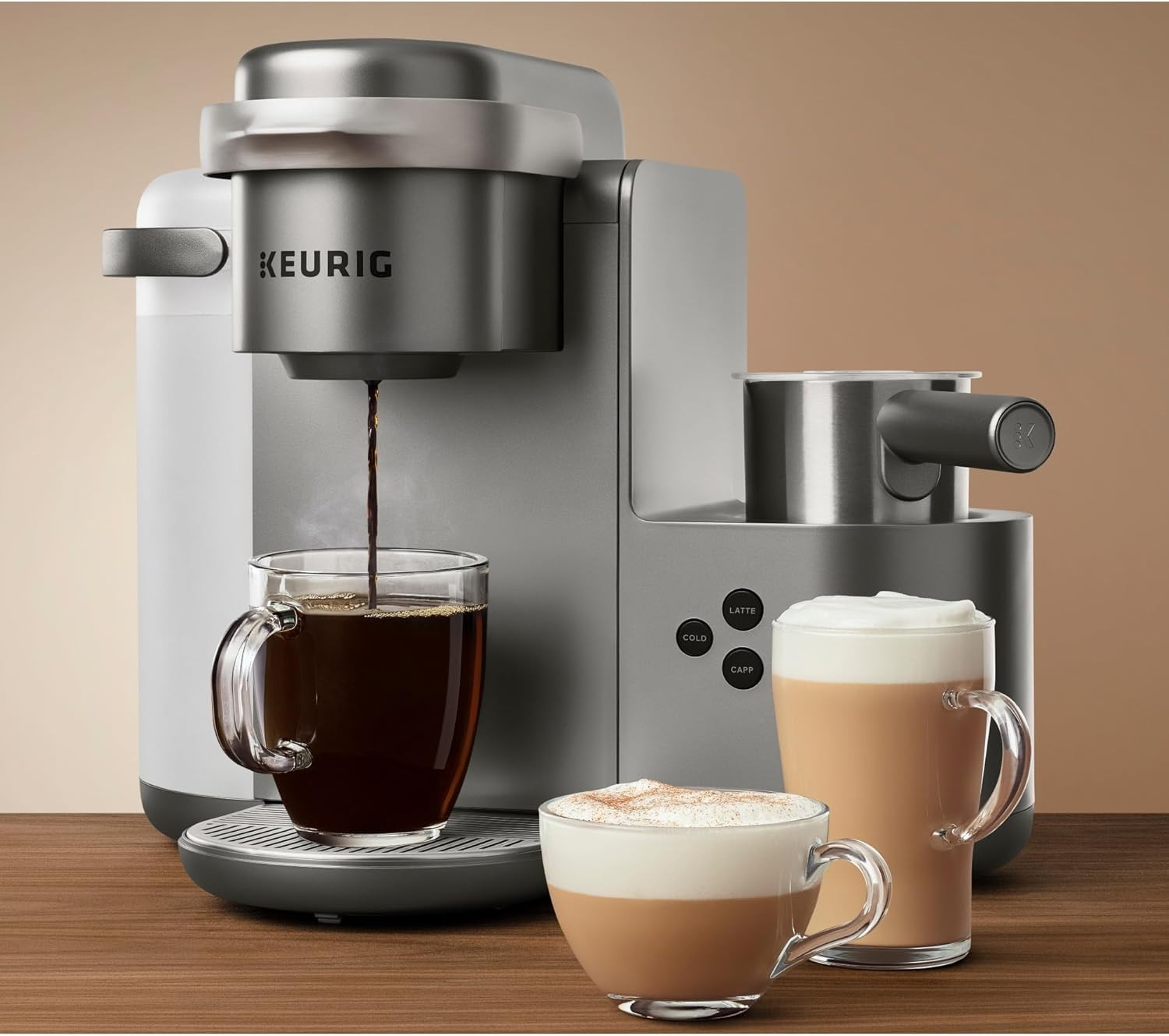 80ml K-Café Frother Cup with Whisk – Perfect for Creamy Coffeehouse Drinks