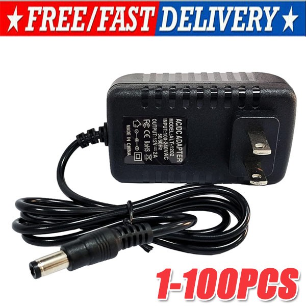 AC 100-240V to DC 12V 2A Power Supply Adapter Heavy-Duty LED Light Strip 24W SMD