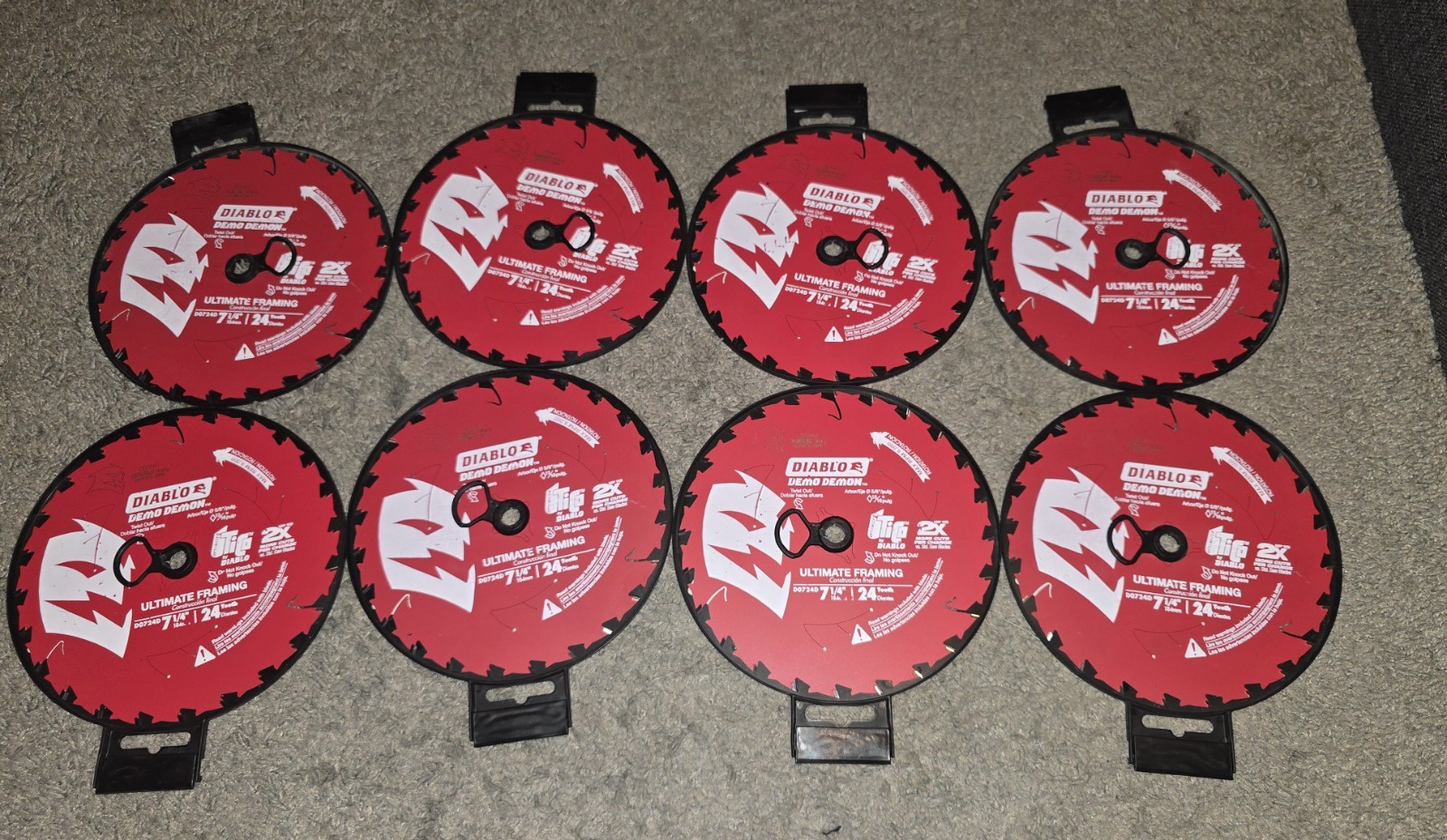 Freud D0724D Diablo Demo Demon 7-1/4′ x 24 Tooth Circular Saw Blades (8 Pack)👹
