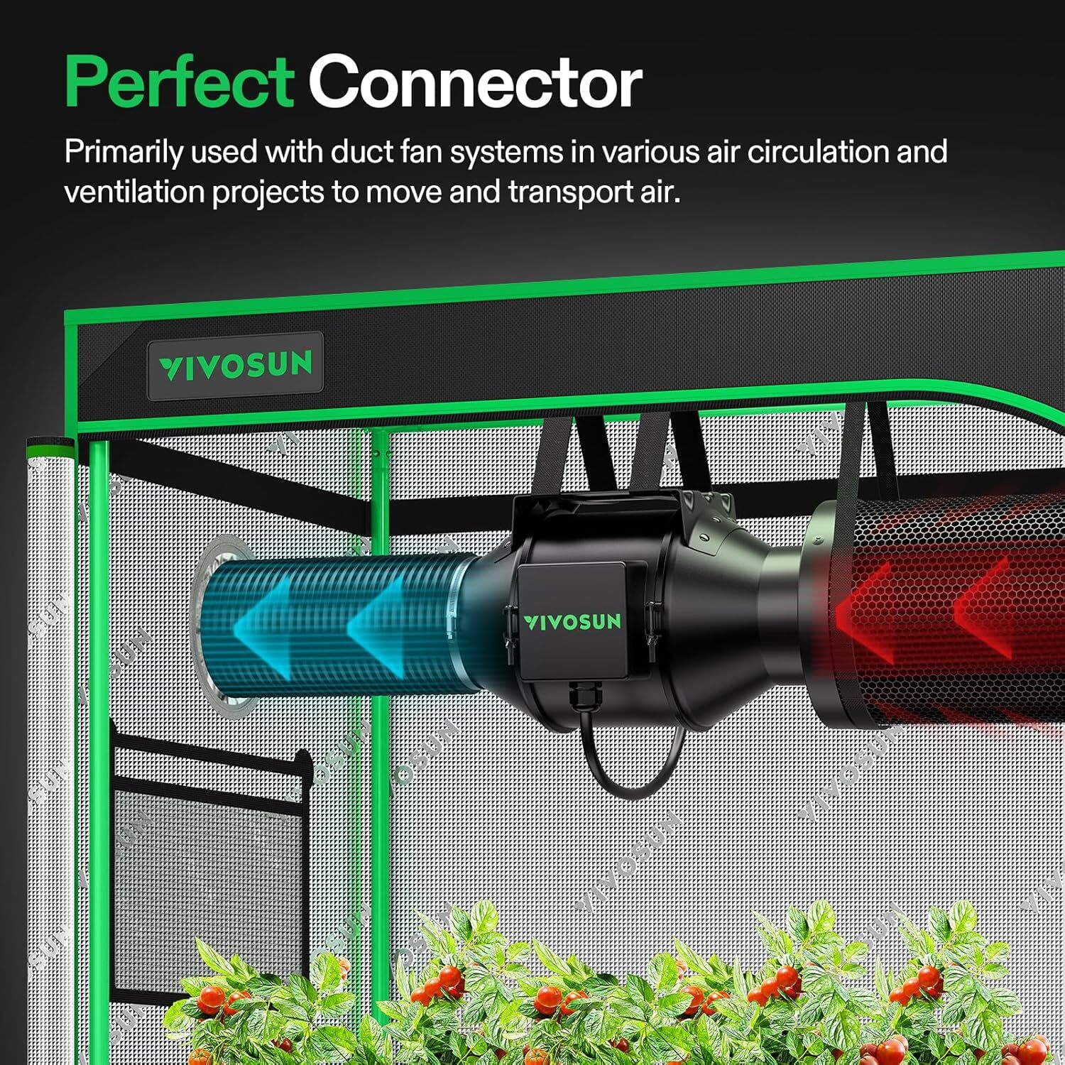 VIVOSUN 4-8 inch 6-25 Feet Aluminum Ducting Tube Dryer Vent Hose 4-Layer Home