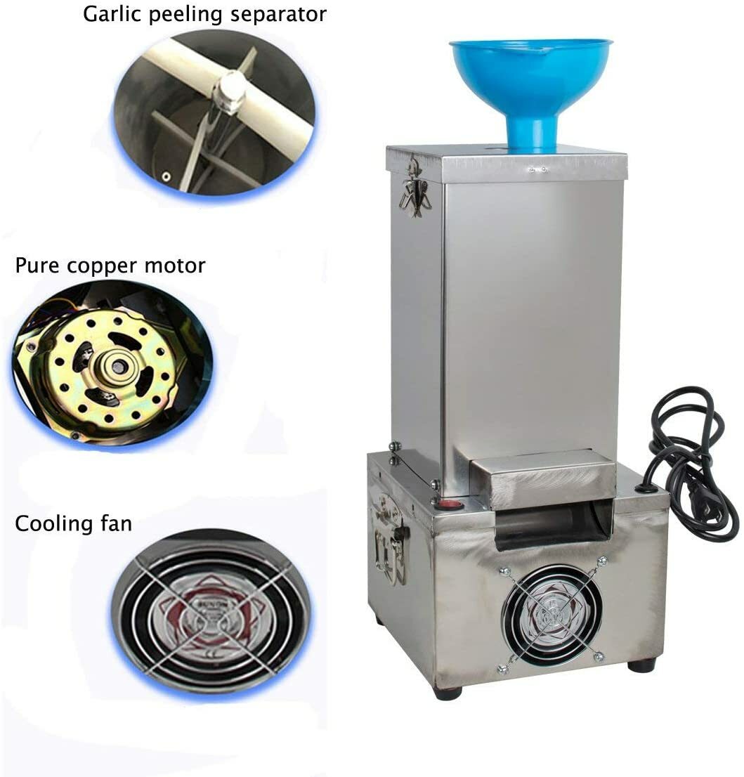 110V Electric Garlic Peeling Machine Household / Commercial Garlic Peeler 20KG/H