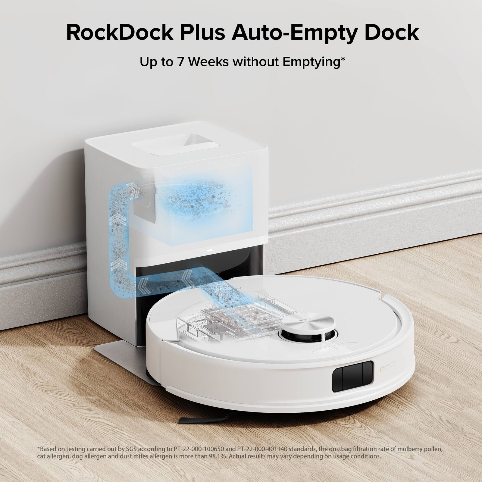 Roborock – Q10 Series Robot Vacuum & Mop, 10000Pa Suction, 70 Days Self-Empty…