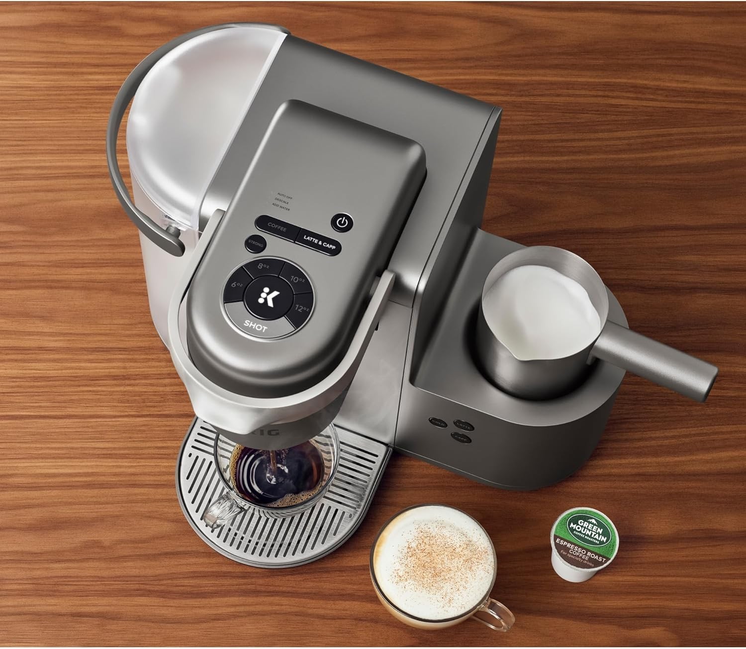 80ml K-Café Frother Cup with Whisk – Perfect for Creamy Coffeehouse Drinks
