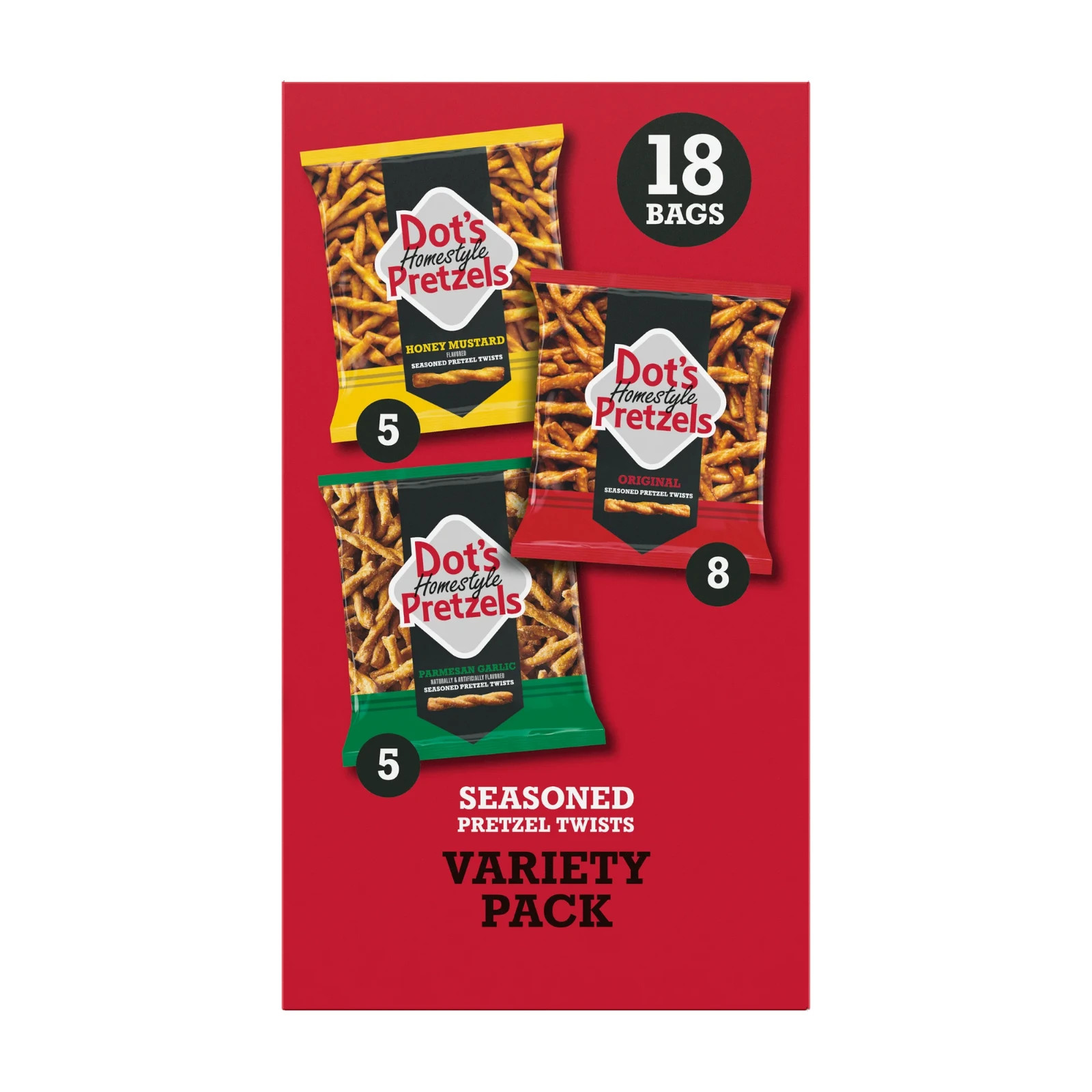 Dot’s Pretzels Snack Variety Pack, 18 Count…