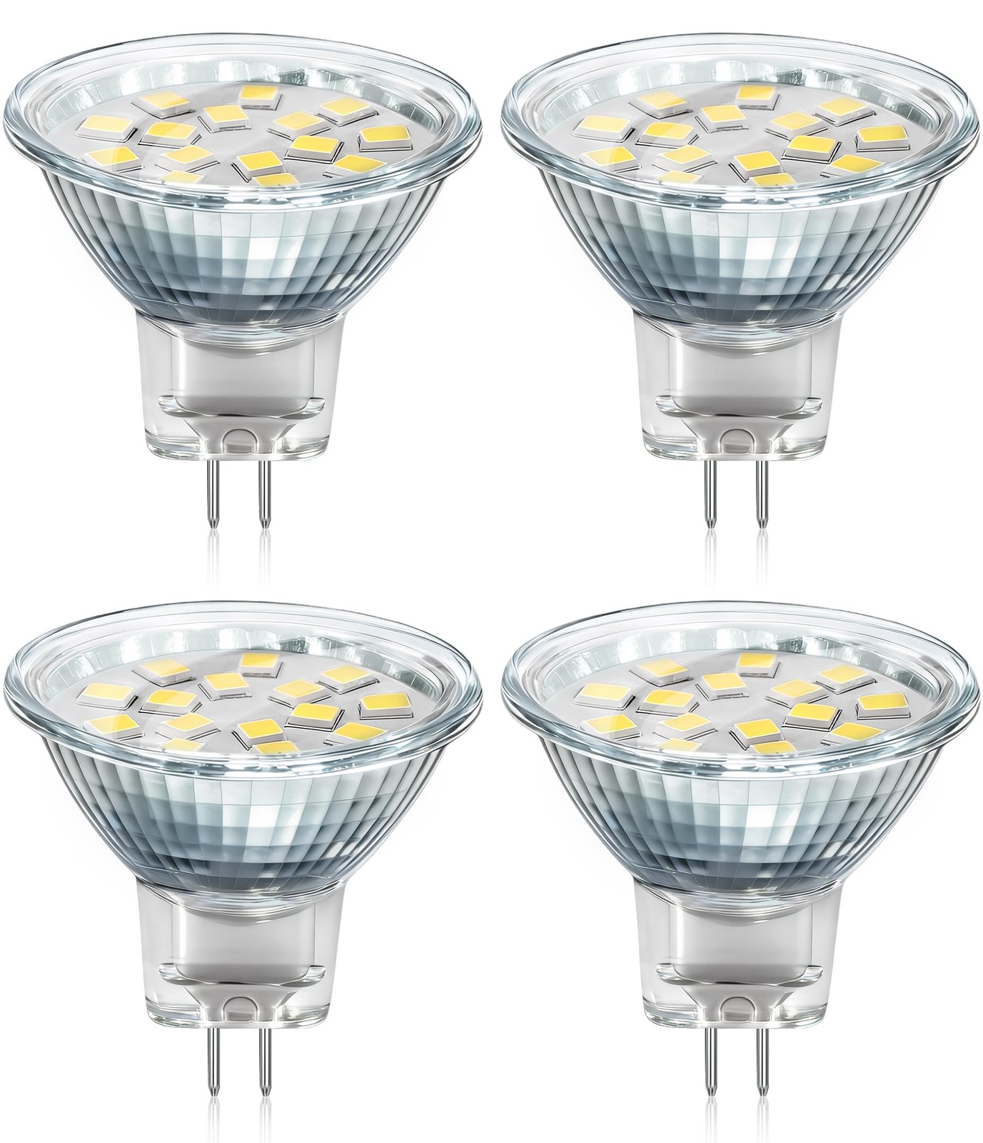 MR11 GU4 12V-24V LED Light Bulbs, 2W Equivalent 10W-20W Halogen GU4 Bi-Pin Base