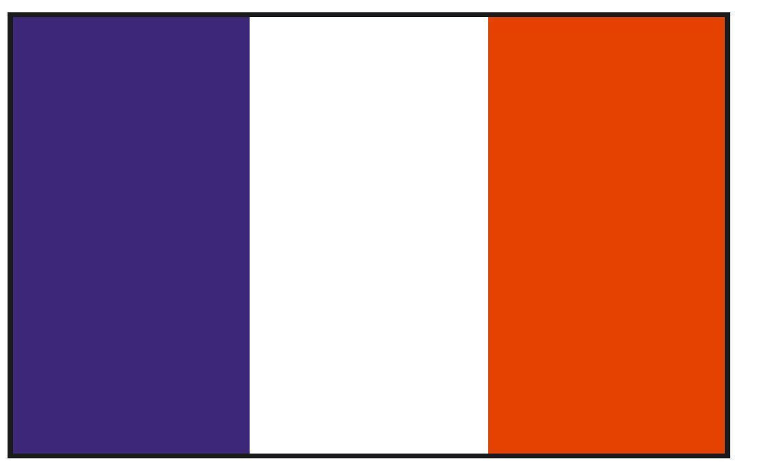 France International Flag Sticker Decal F172