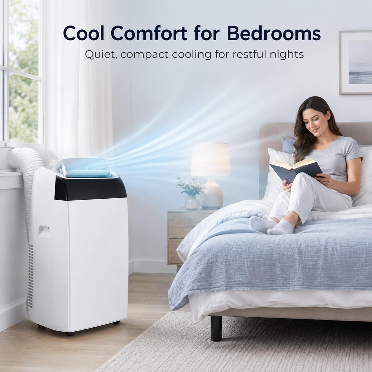 14000 BTU Portable Air Conditioners 4-in-1 AC Unit Cooling Up to 750 Sq. Ft