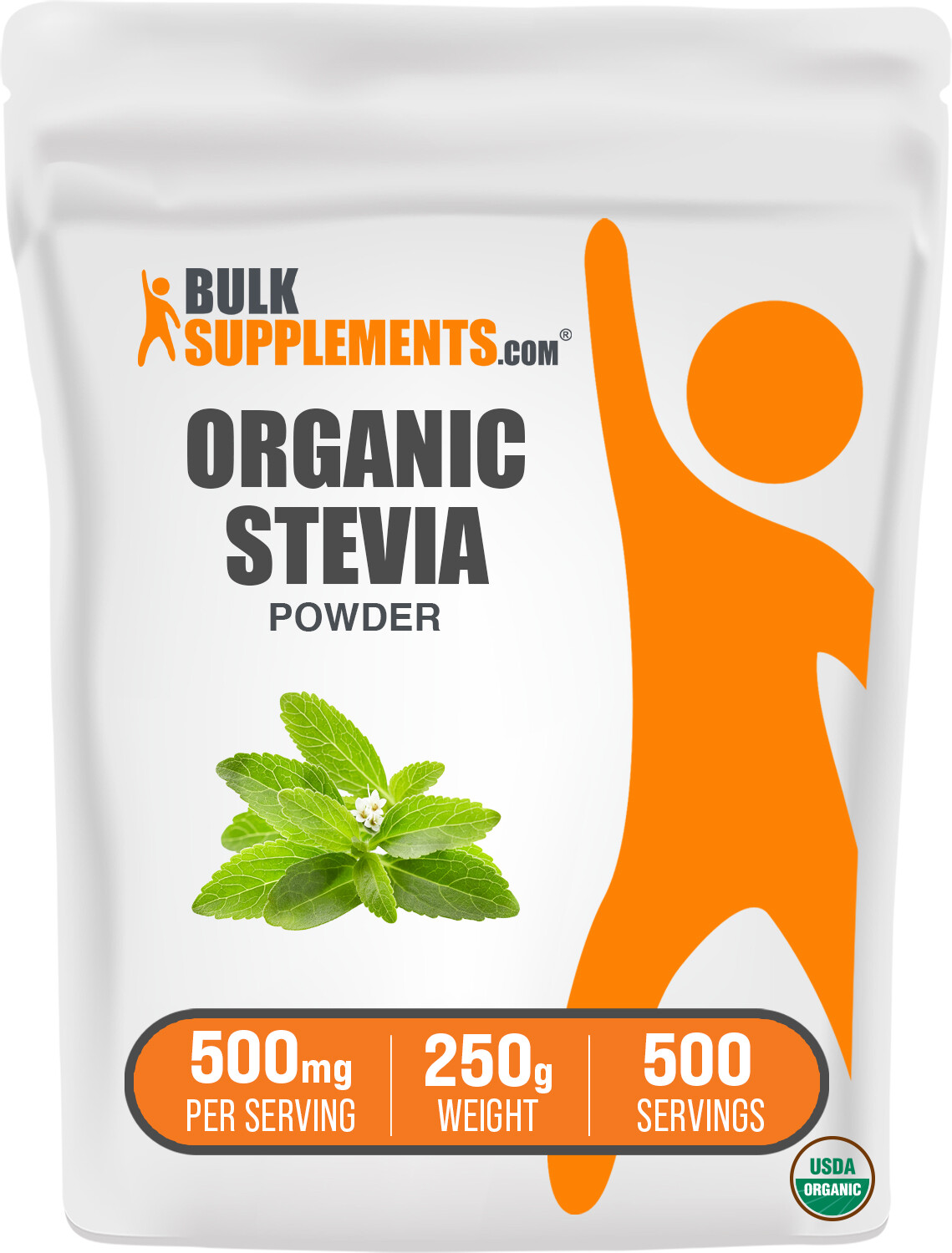 BulkSupplements Organic Stevia Leaf Powder – 500 mg Per Serving