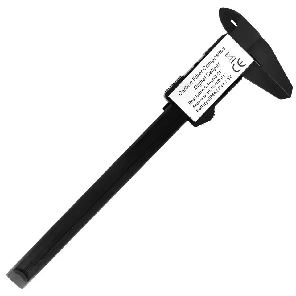 150mm 6″ Carbon Fiber Electronic Digital Vernier Caliper Micrometer Guage LCD