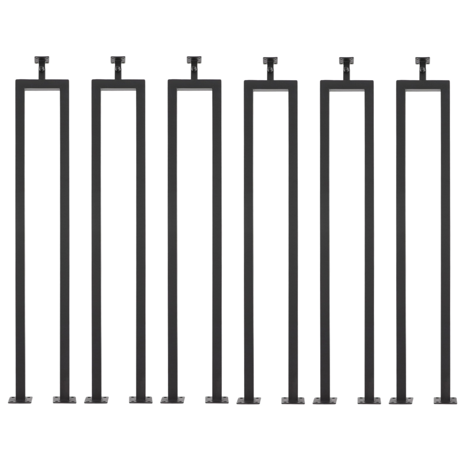 6 Pack U-Shape Stair Railing 36in Stair Railing Baluster for Stair Handrail
