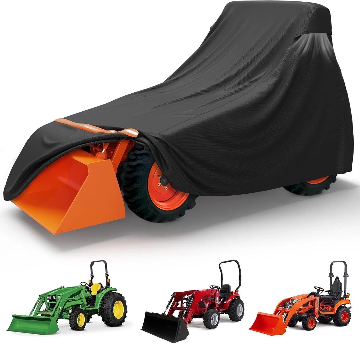 Full Tractor Cover Waterproof Heavy Duty, Universal Fits Most Compact Utility…