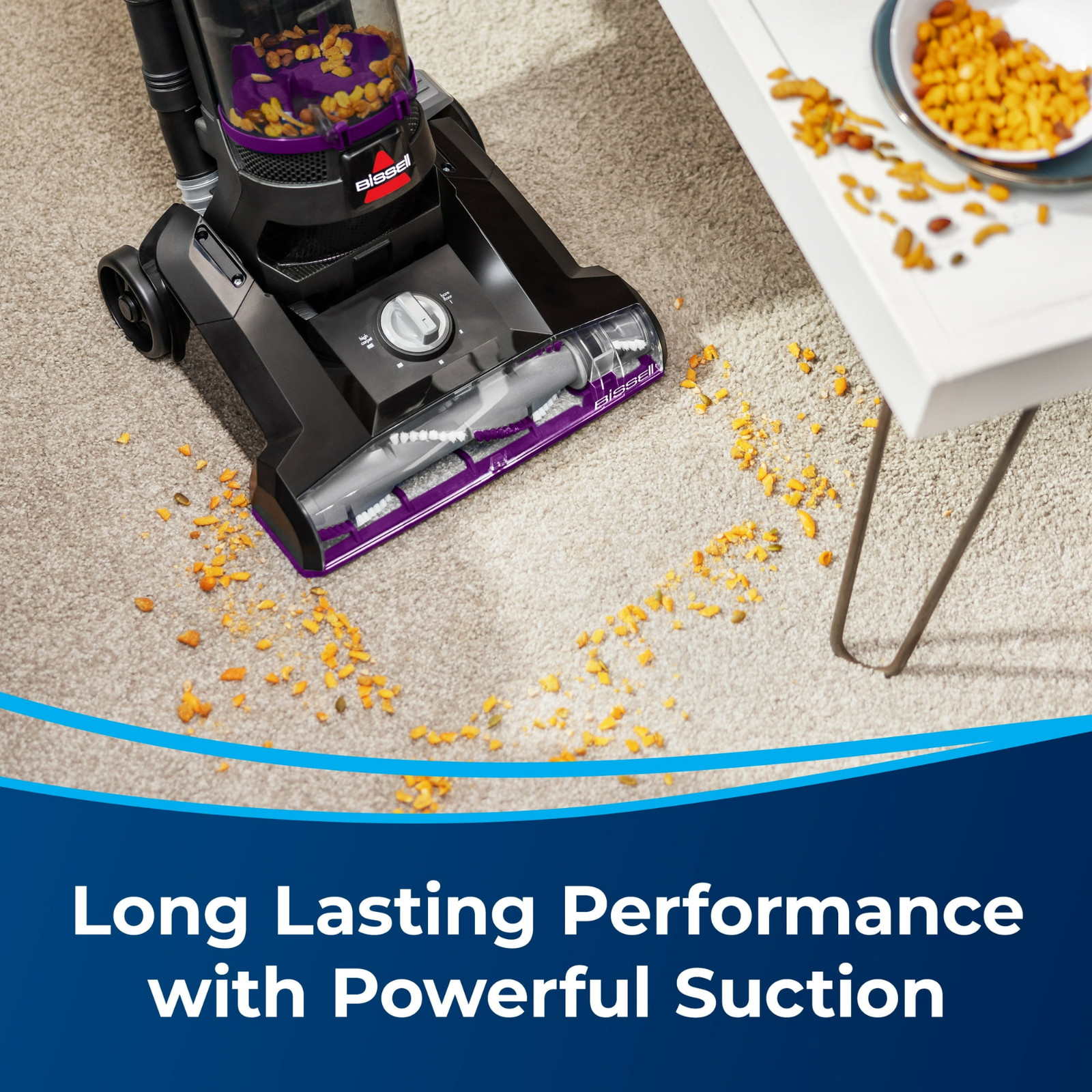 BISSELL PowerForce Helix, Bagless, Upright Vacuum, Pet Friendly, Purple