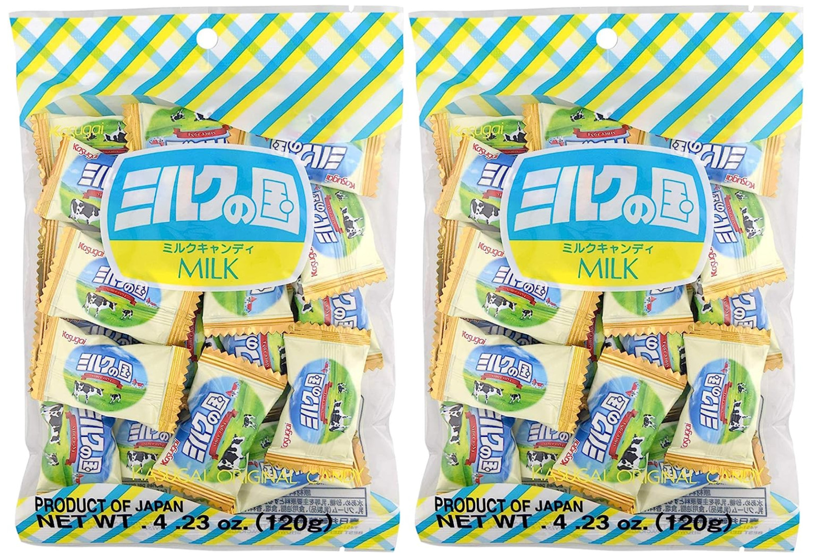 Kasugai Milk No Kuni Candy 4.23Oz (2 Packs) – Japan – Free Shipping !!