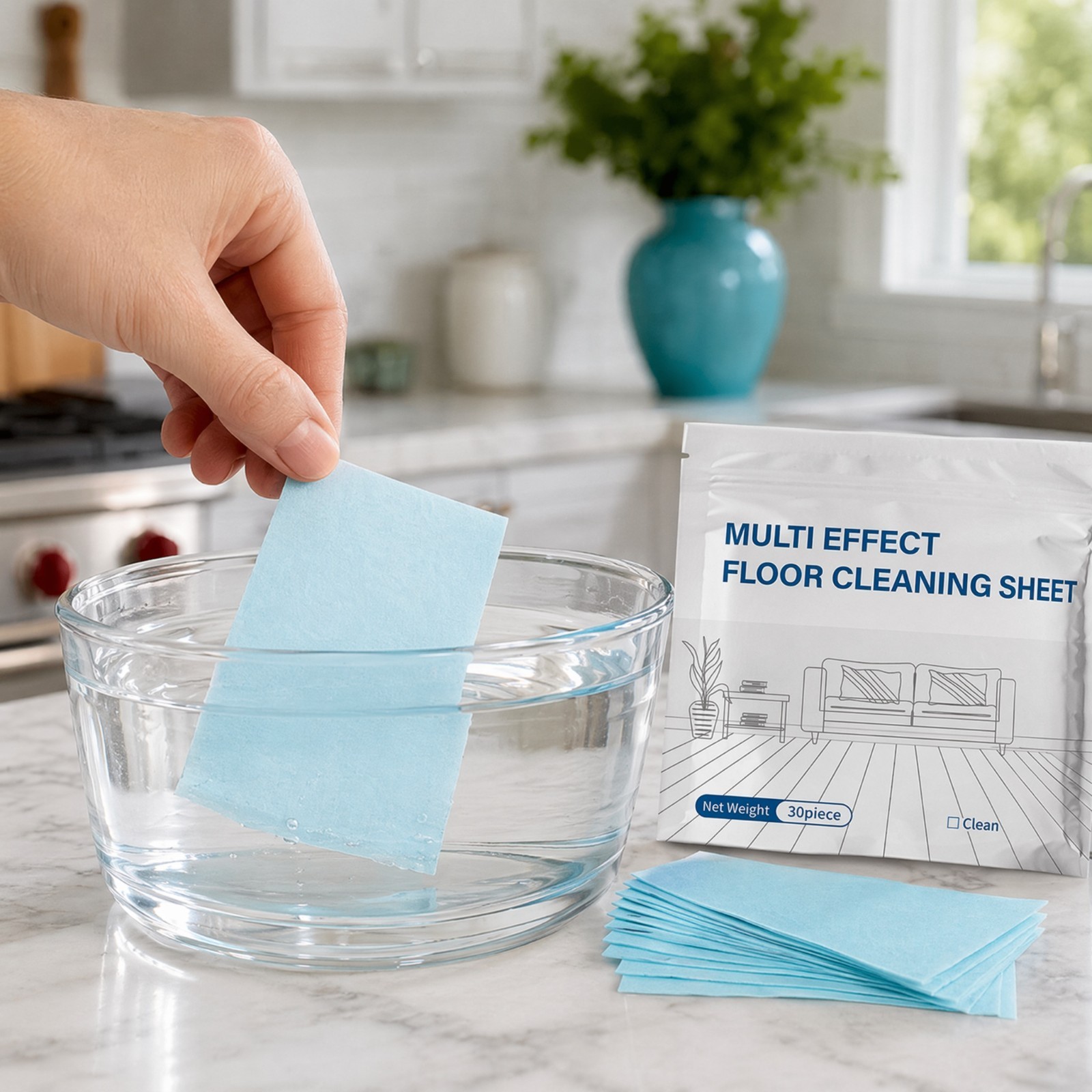 100Pcs Multi-Effect Floor Clean Floor Cleaning Tablets For Home Kitchen