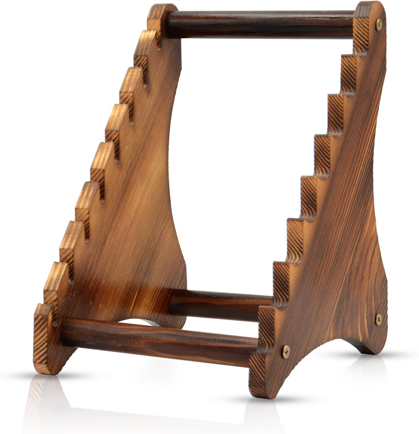 Knife Block, Wood Fixed Blade Knife Collection Display Stand Holder, Knife Holde