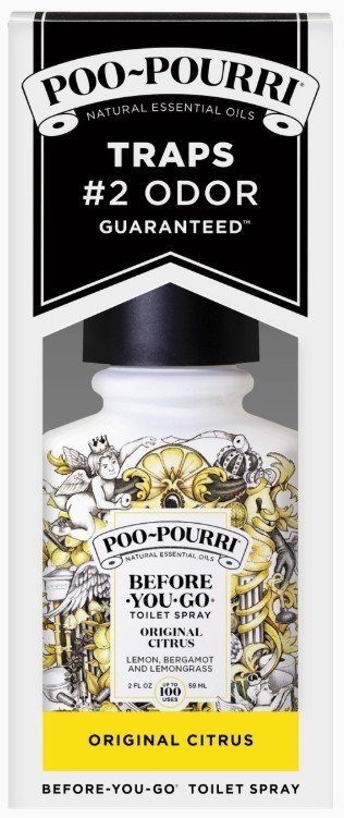 POO-POURRI Before-You-Go Original Citrus Toilet Spray – 2 oz (2 Pack)