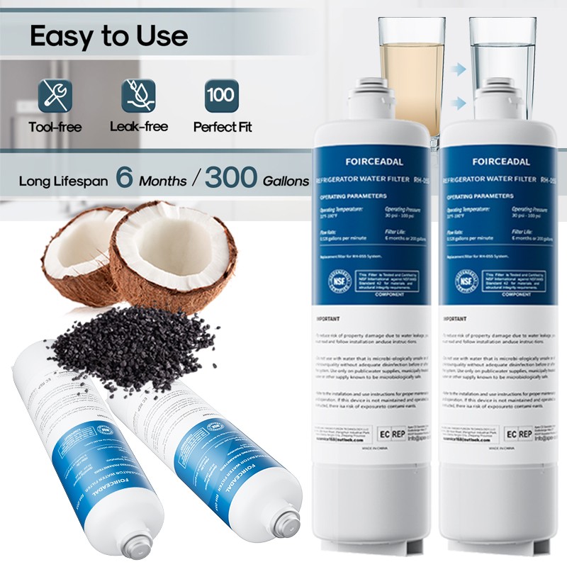 2 PACK new For Bosch Ultra Clarity Pro BORPLFTR50 Water Filter White Replacement