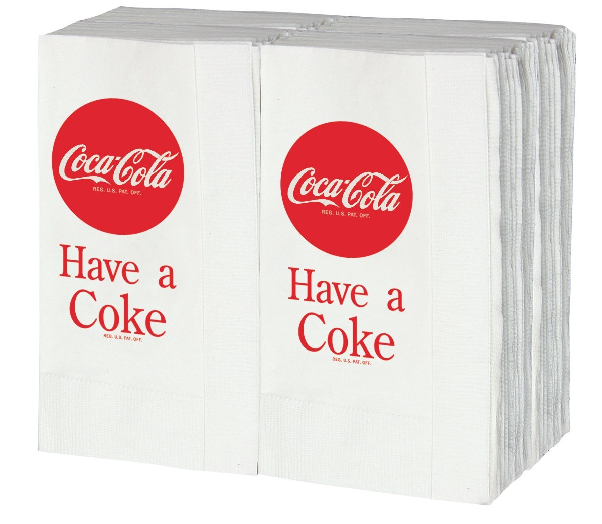 TableCraft Coca-Cola “Have a Coke” 100ct Logo Napkins – fits CC301 Dispenser