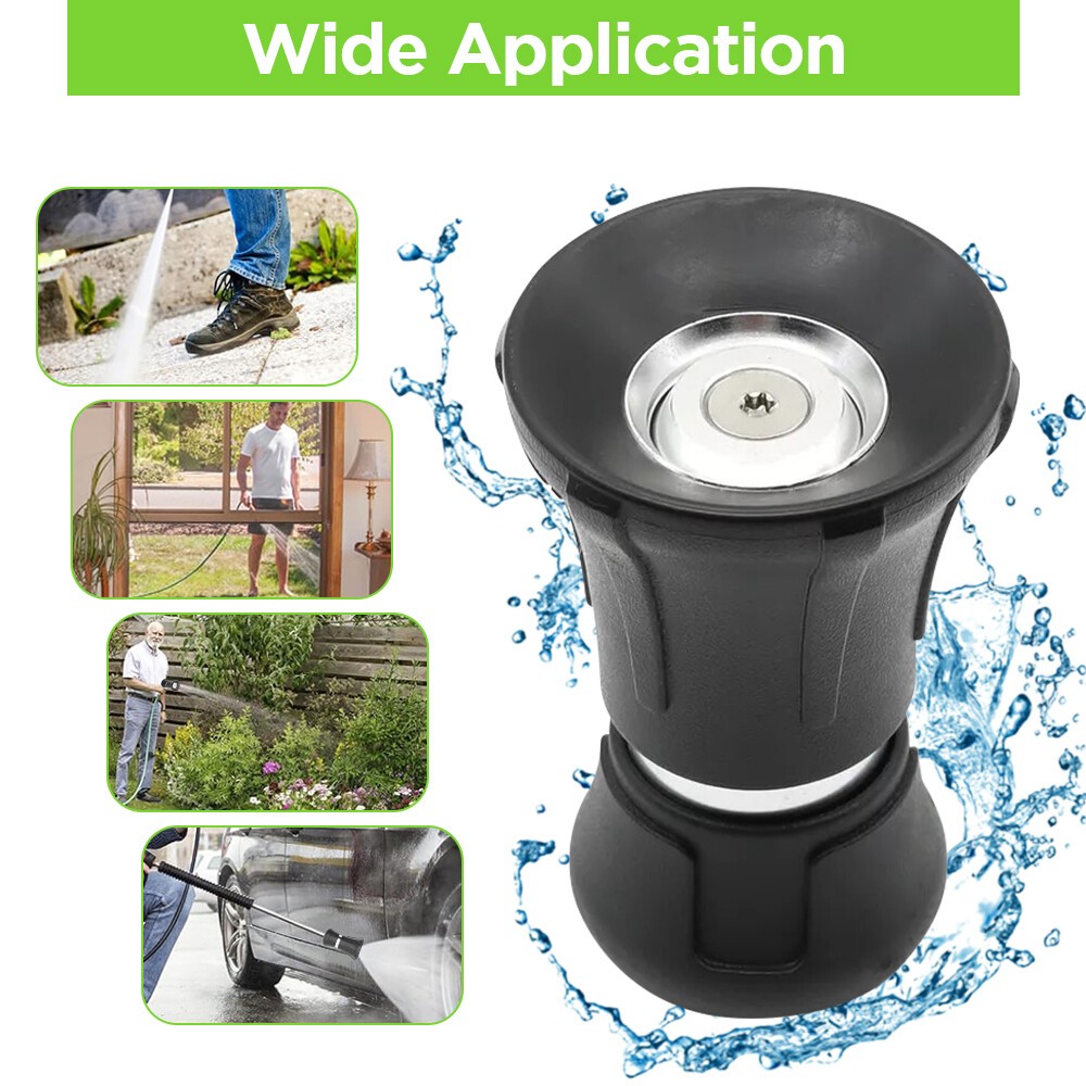 Fire Hose Nozzle Water Sprayer Garden Adjustable High Pressure Washer Jet NEW