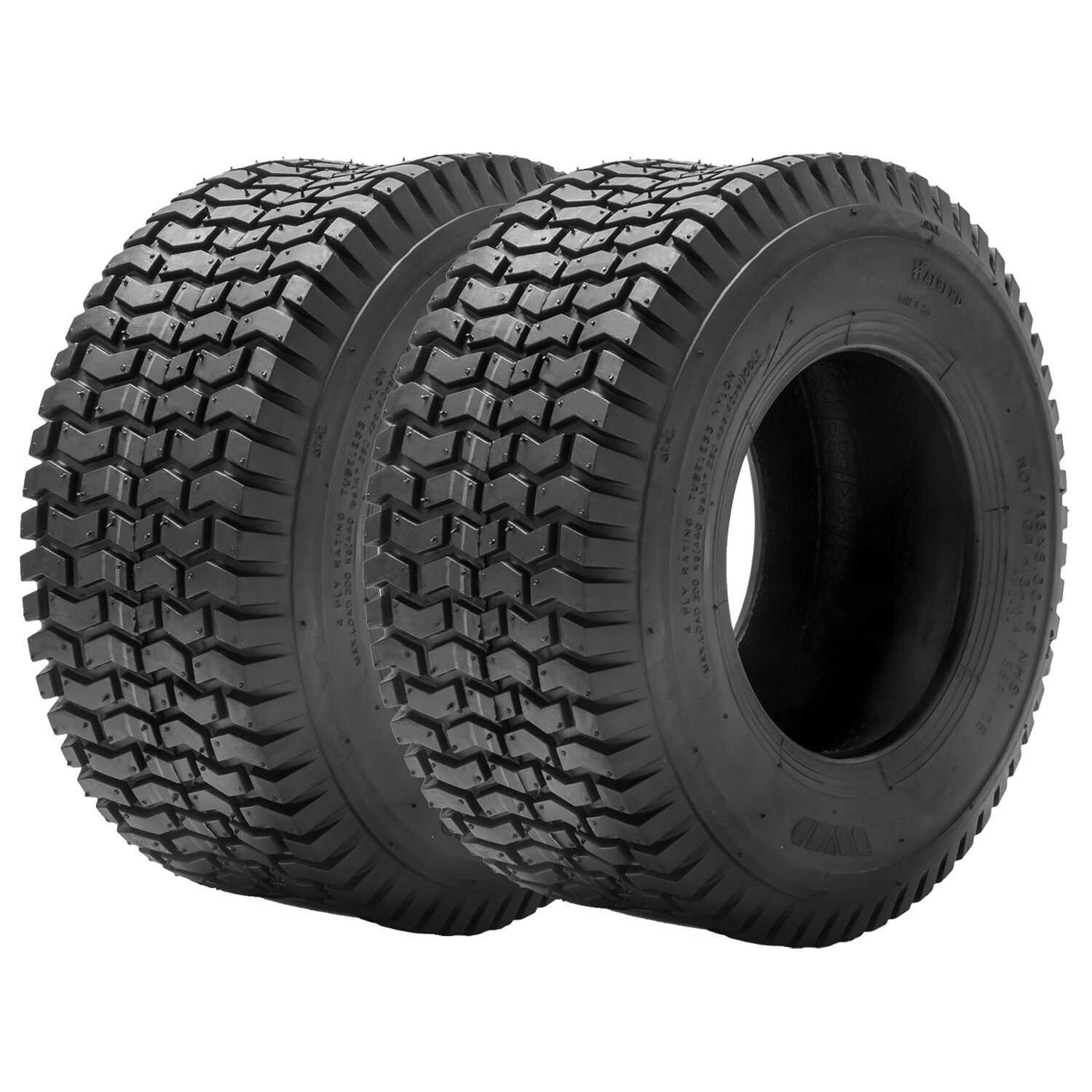Set Of 2 20×8.00-8 Lawn Mower Tires 4Ply 20x8x8 Turf Friendly Tractor Tubeless