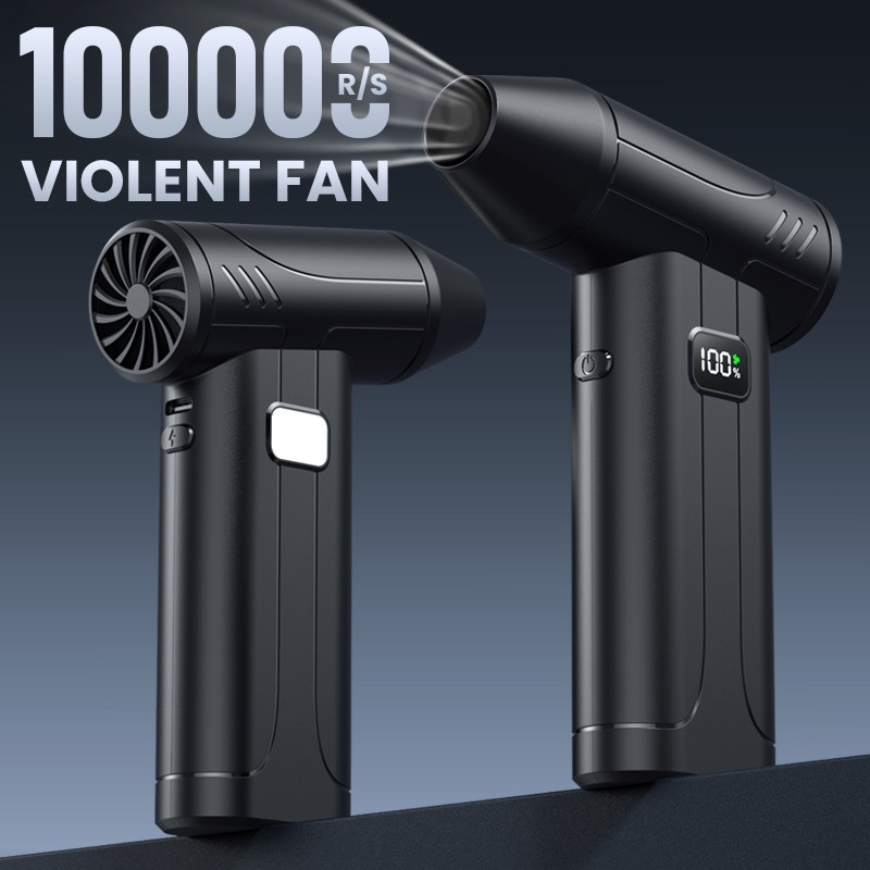 Portable Handheld Car Turbo Jet Fan Blower Cleaner Tool Auto Electric Air Duster