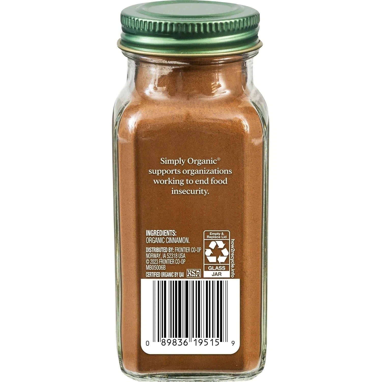Simply Organic Organic Ground Ceylon Cinnamon, GMO Free 2.08 oz Bottle