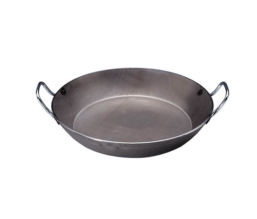 De Buyer, 32 Cm Carbone Plus – Heavy Quality Steel, Round Frypan 2 handles