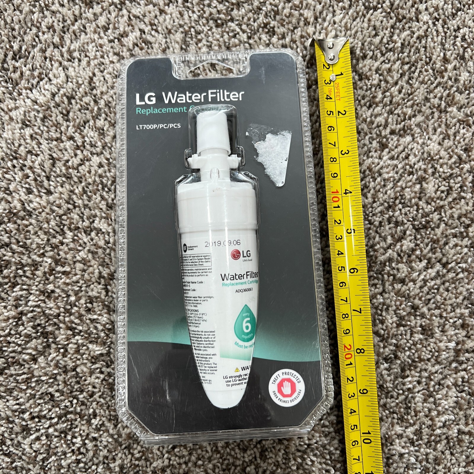 LG WATER FILTER REPLACEMENT FILTER CARTRIDGE LT1000P/PC/PCS NSF