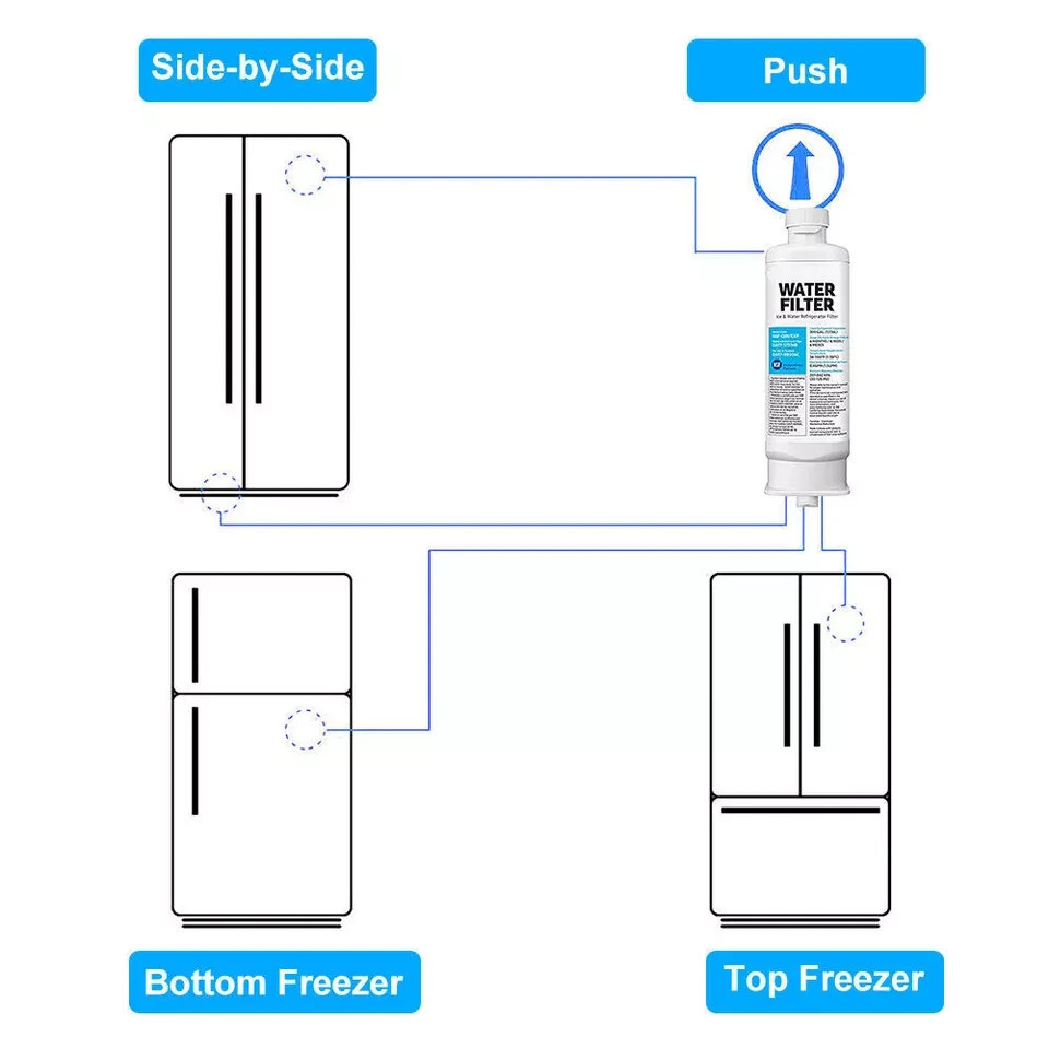 Genuine 4 PACK Samsung DA97-17376B HAF-QIN/EXP REFRIGERATOR Water Filter