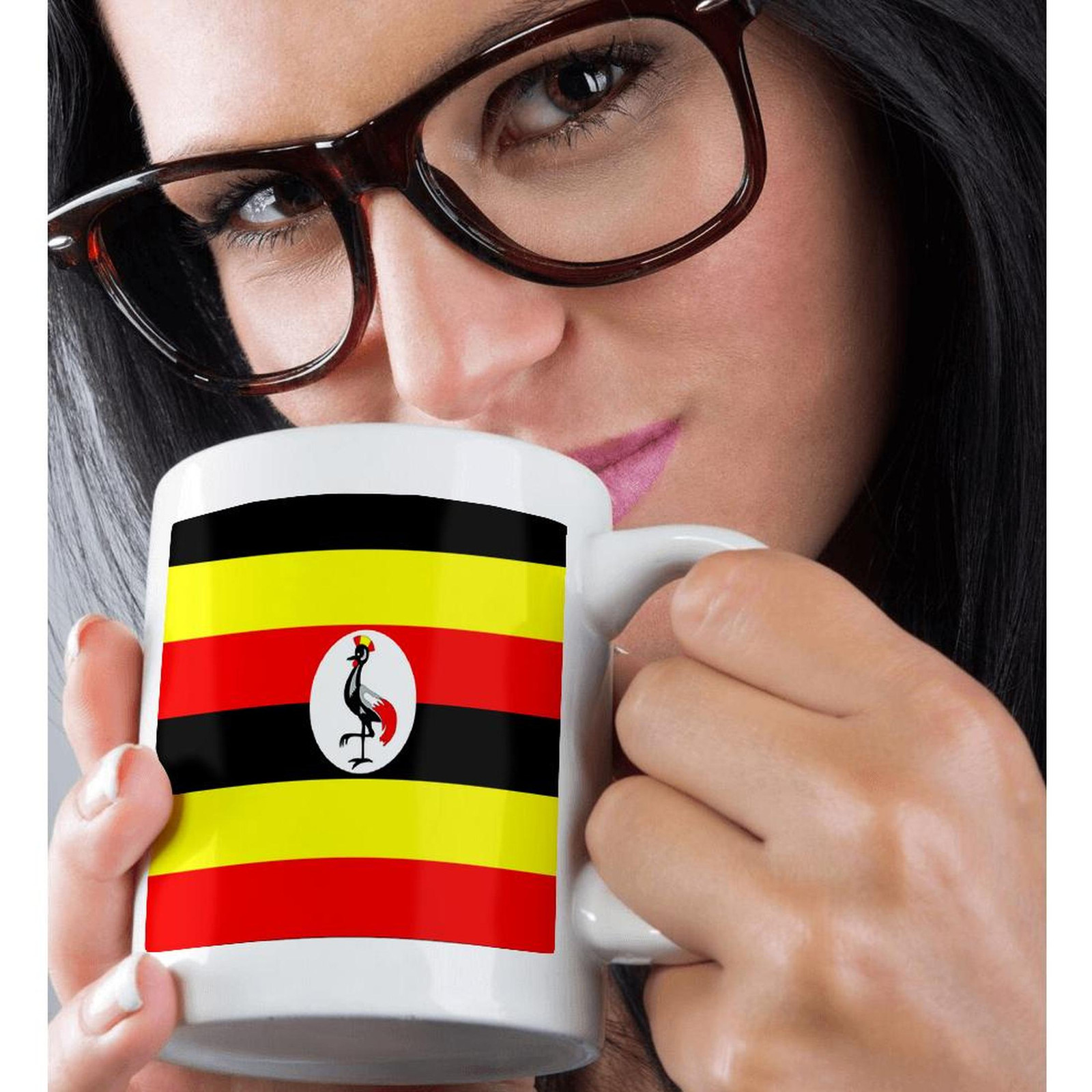 3dRose, Uganda Flag, Mug
