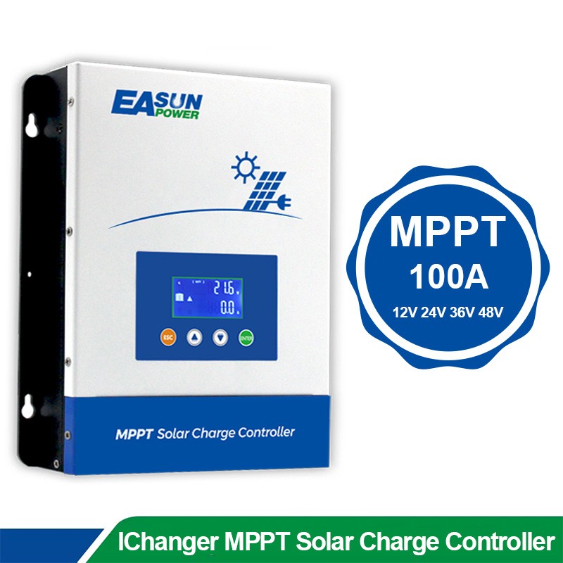 Easun 100A MPPT Solar Charger Controller Regulator 12V/24V/36V/48V Auto PV 150V