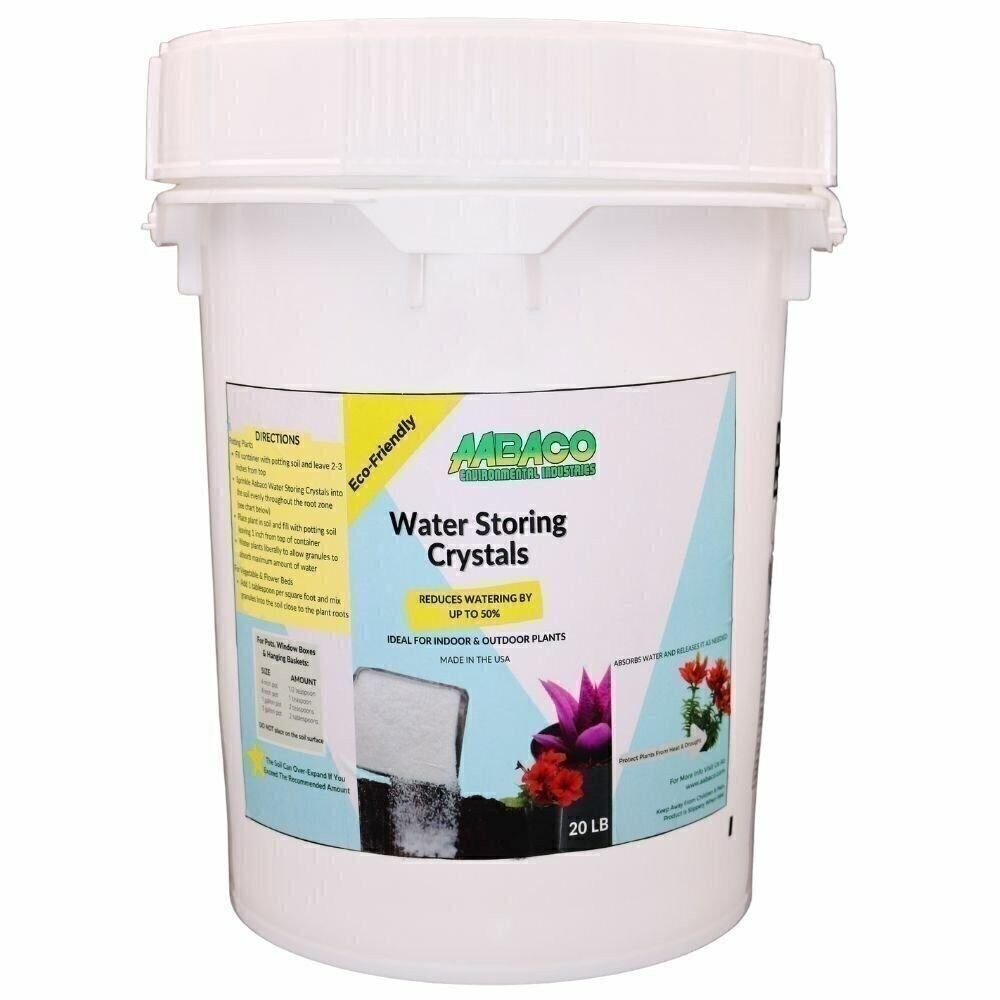 20lb. Water Absorbing Polymer Crystals – Soil Moisture – FREE SHIPPING