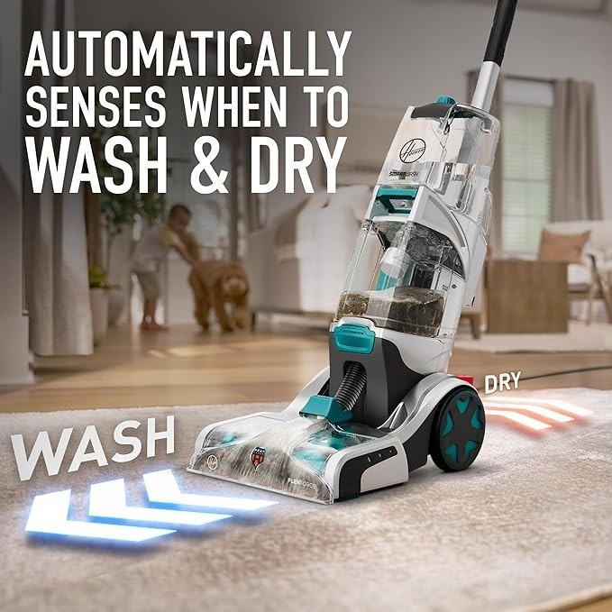 Hoover SmartWash Upright Carpet Cleaner – Blue (FH52000G) – Refurbished