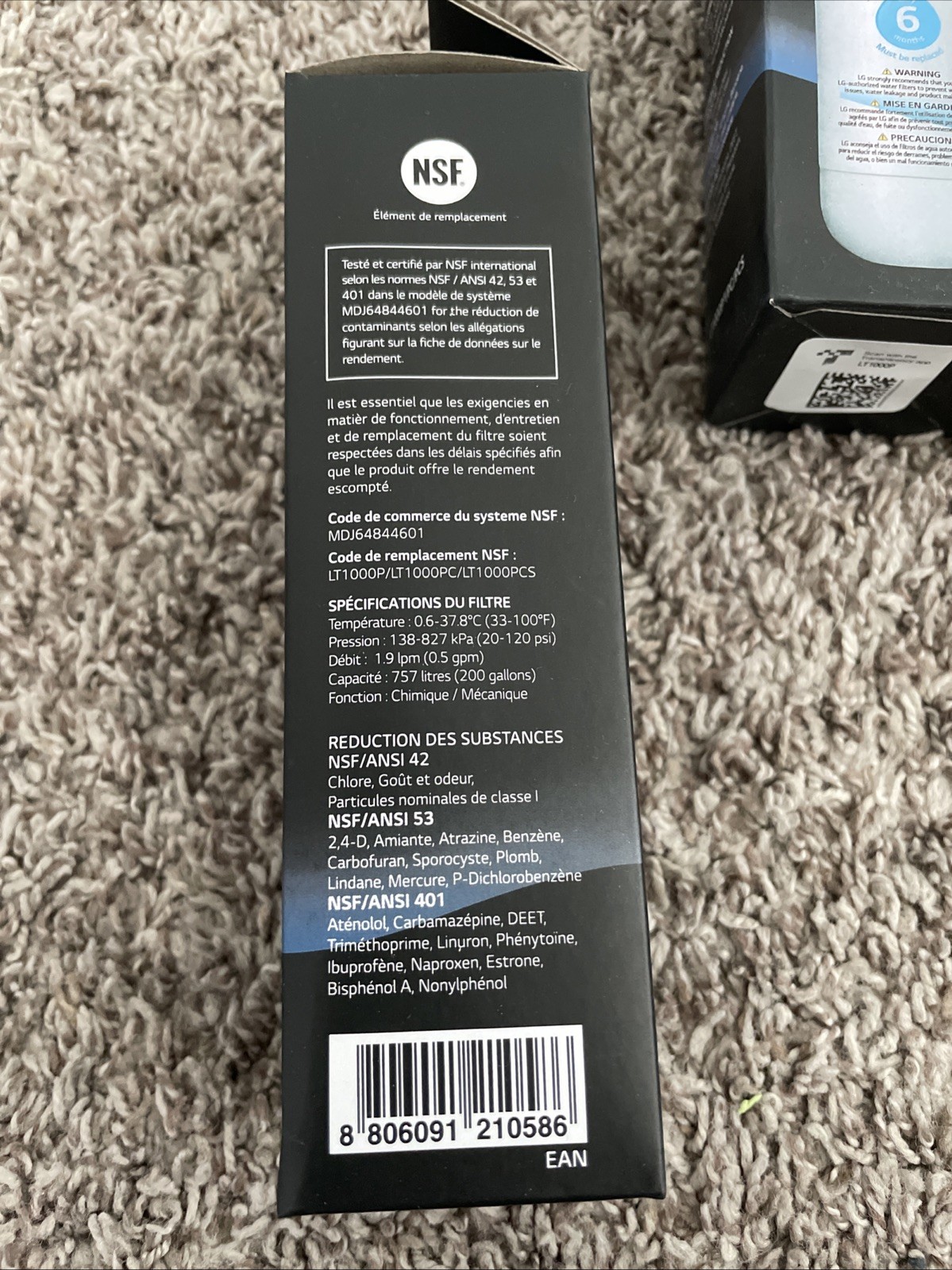 3 PACK Refresh Refrigerator Ice Water Filter For LG LT1000P ADQ747935 Brand New