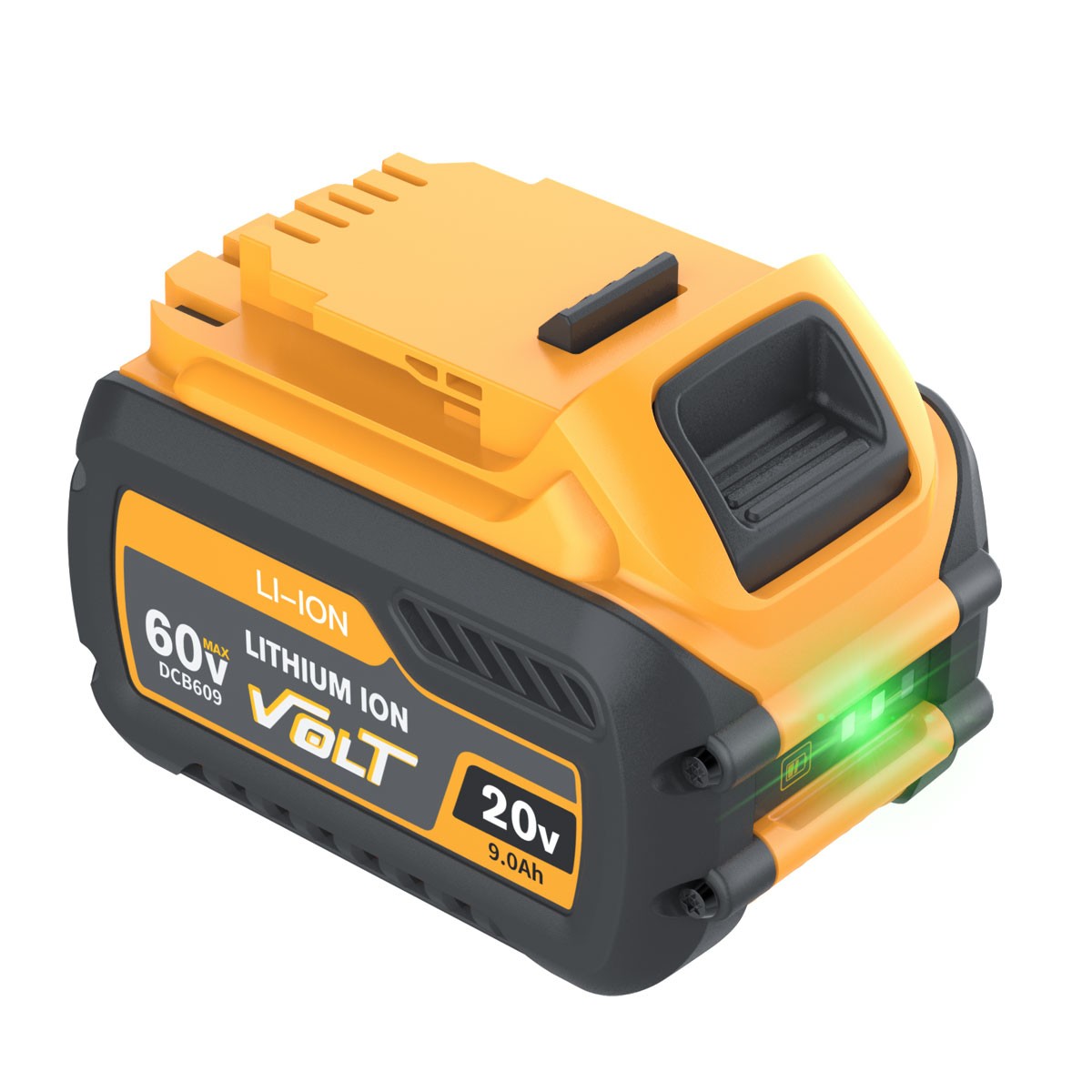 2Pack 9.0Ah for Dewalt FLEXVOLT 20V/60V MAX Battery and Charger DCB609 DCB606-2