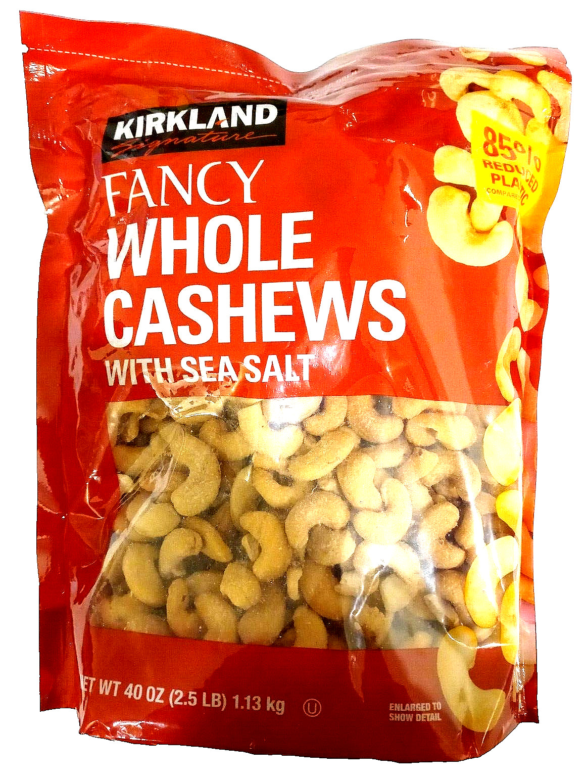 Kirkland Signature Fancy Whole Cashews With Sea Salt 2.5 lb (2.5 lb) EXP 05/2025