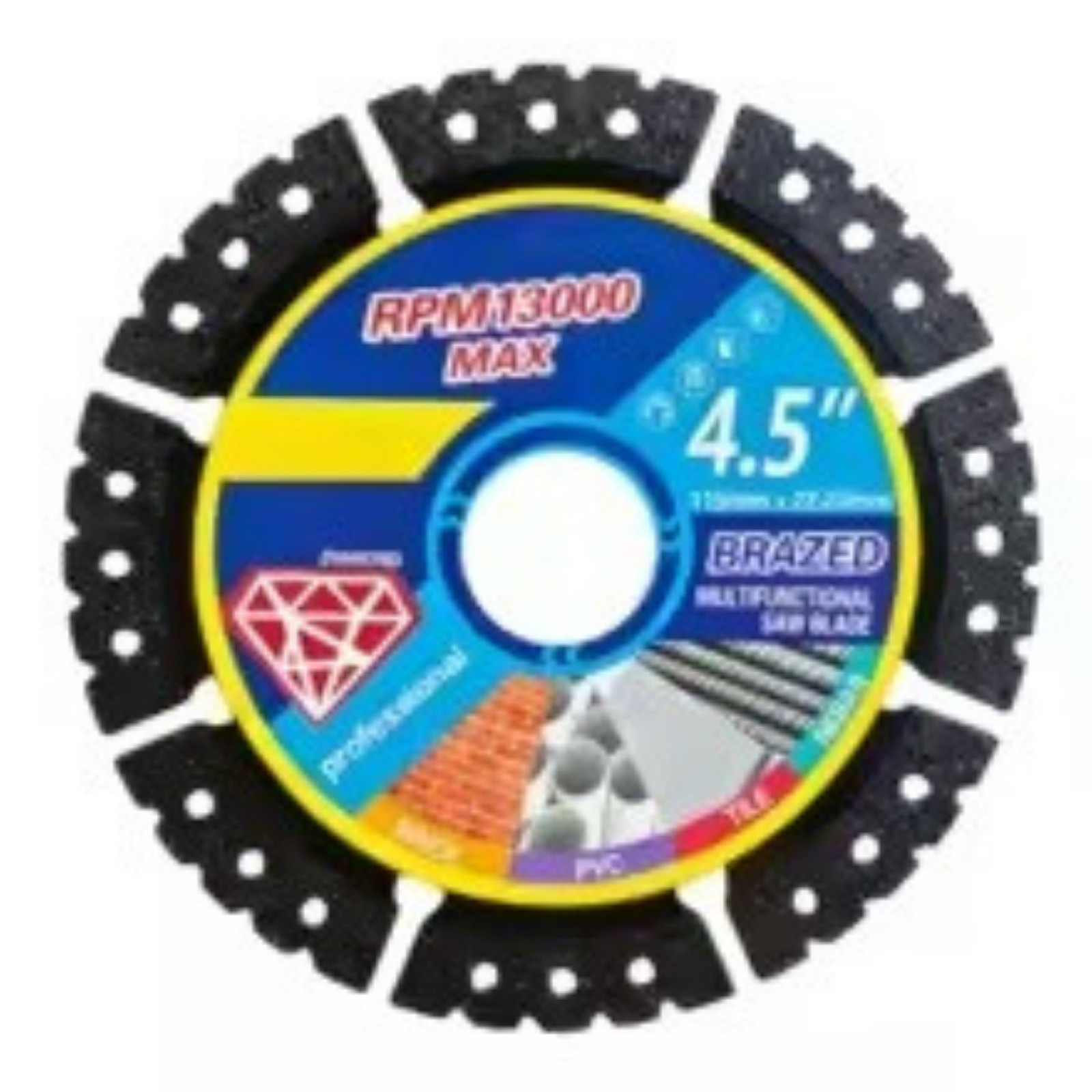 3pcs Diamond Multi-Purpose Saw Blades,4.5 Inch Heavy Duty Diamond Cutting Blades